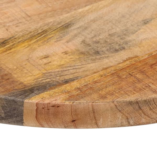 Bordsskiva Ø 40x3,8 cm rund massivt grovt mangoträ