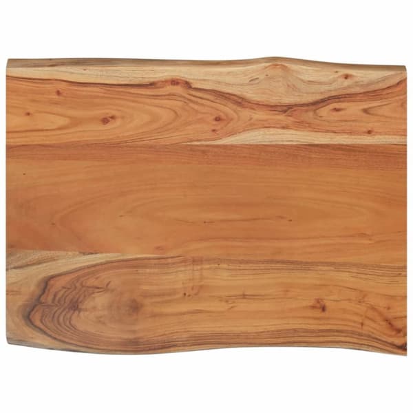 Bordsskiva 80x60x2,5 cm rektangulär massiv akacia rustik kant