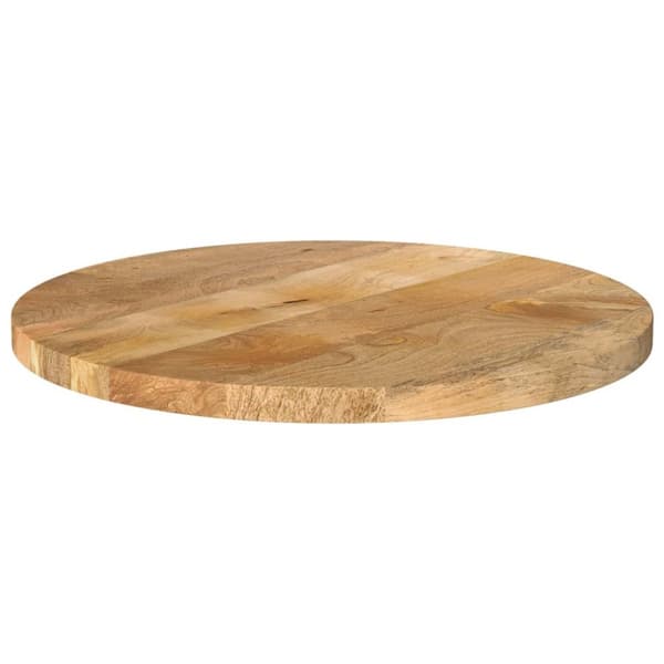 bordplade Ø60x3,8 cm rund massivt mangotræ