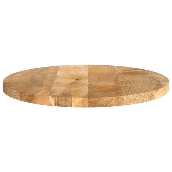 Pöytälevy Ø 50x2,5 cm pyöreä täysi mangopuu