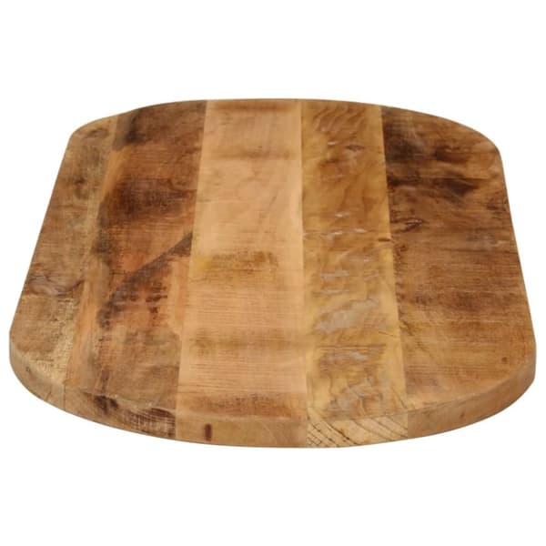Pöytälevy 100x40x2,5 cm ovaali täysi karkea mangopuu