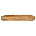 Miniatyrbild 3 av 8: Bordsskiva 100x50x2,5 cm oval massivt grovt mangoträ