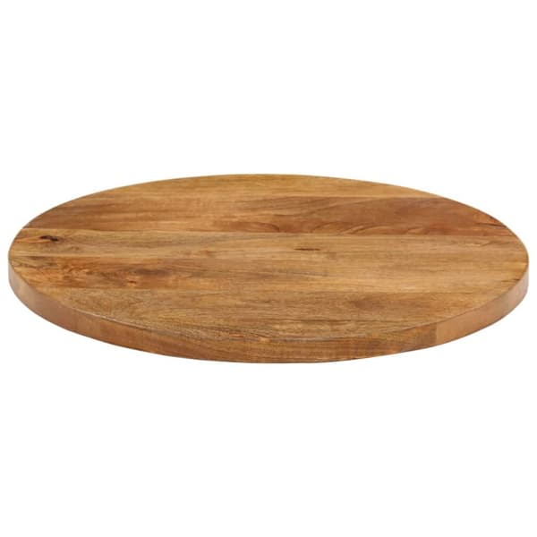 bordplade Ø60x2,5 cm rund massivt mangotræ