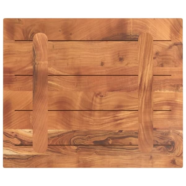 vidaXL Pöytälevy 60x50x2,5 cm suorakaide täysi akasiapuu