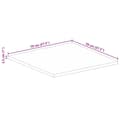 Miniatyrbilde 9 av 9: vidaXL Bordplate 70x70x2,5 cm firkantet gjenvunnet heltre