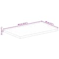 Miniatyrbillede 9 af 9: vidaXL bordplade 60x20x2,5 cm rektangulær massivt akacietræ