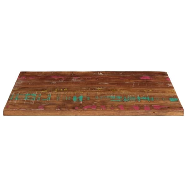 vidaXL Pöytälevy 70x50x3,8 cm suorakaide kierrätetty täyspuu
