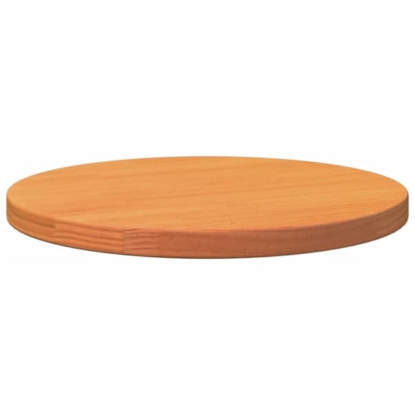 vidaXL Pöytälevy pyöreä vahanruskea Ø40x2,5 cm täysi mänty