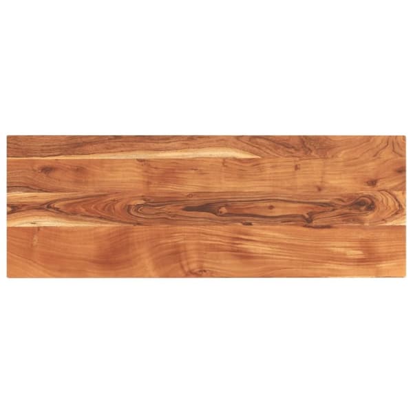 vidaXL Bordplate 140x60x2,5 cm rektangulær heltre akasie
