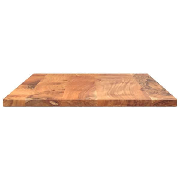 vidaXL Bordplate 80x70x2,5 cm rektangulær heltre akasie