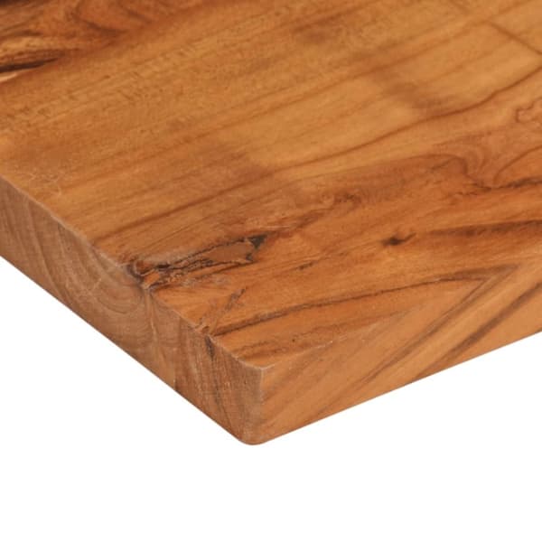 vidaXL Bordplate 80x70x2,5 cm rektangulær heltre akasie