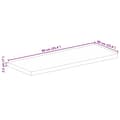 Miniatyrbilde 9 av 9: vidaXL Bordplate 90x60x2,5 cm rektangulær heltre akasie