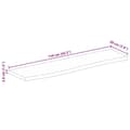Miniatyrbilde 9 av 9: vidaXL Bordplate naturlig kant 110x20x3,8 cm heltre mango