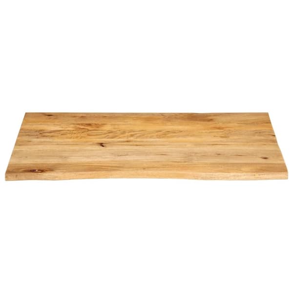 vidaXL bordplade 100x80x2,5 cm naturlig kant massivt mangotræ