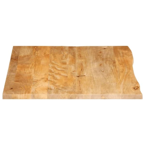 vidaXL bordplade 100x80x2,5 cm naturlig kant massivt mangotræ