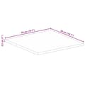 Miniatyrbilde 9 av 9: vidaXL Bordplate 50x50x2,5 cm firkantet heltre bøketre