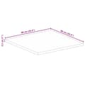 Miniatyrbilde 9 av 9: vidaXL Bordplate 90x90x2,5 cm firkantet heltre akasie