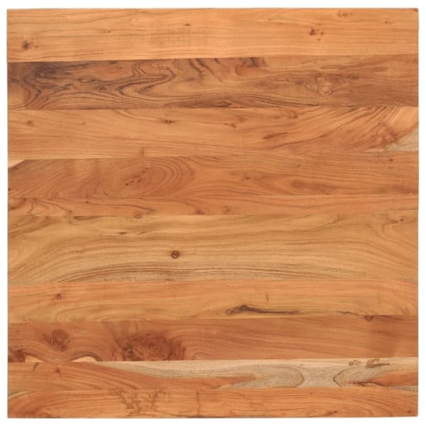 vidaXL Bordplate 90x90x2,5 cm firkantet heltre akasie