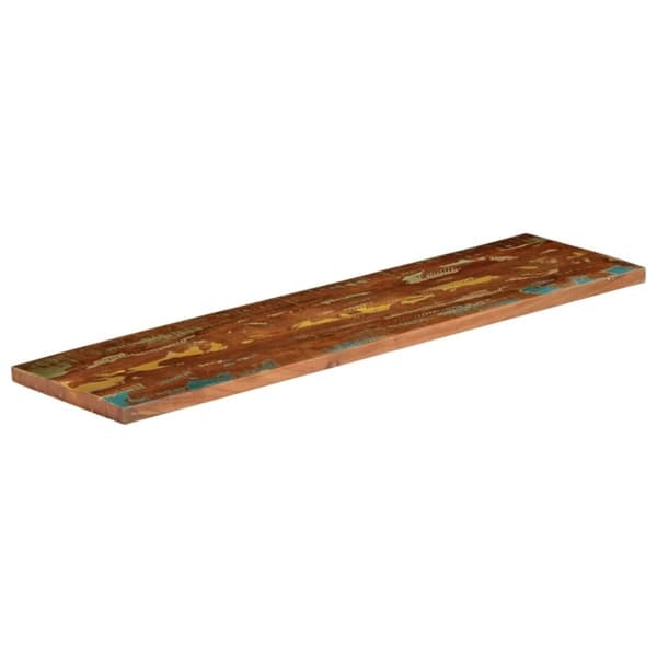 vidaXL Pöytälevy 110x20x3,8 cm suorakaide kierrätetty täyspuu
