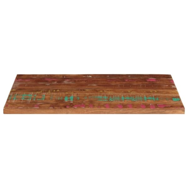 vidaXL Bordplate 110x60x3,8 cm rektangulær gjenvunnet heltre