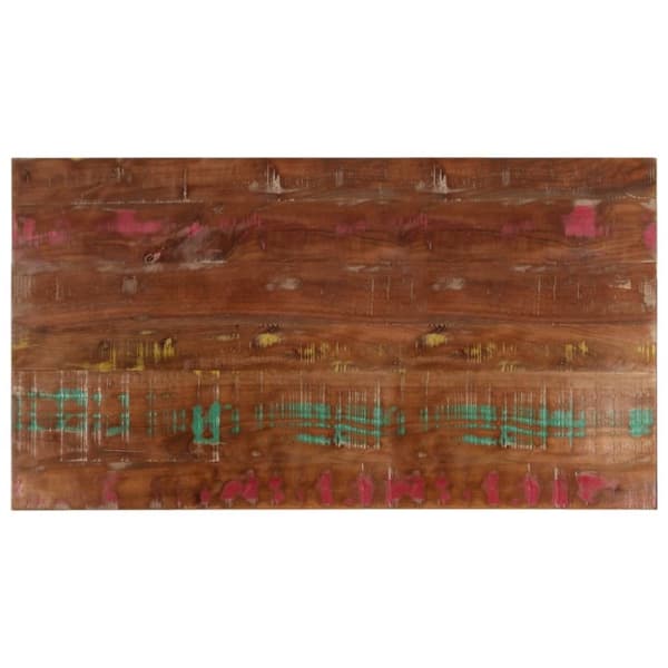 vidaXL Bordplate 110x60x3,8 cm rektangulær gjenvunnet heltre