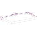 Miniatyrbilde 9 av 9: vidaXL Bordplate 50x40x2,5 cm naturlig kant heltre mango