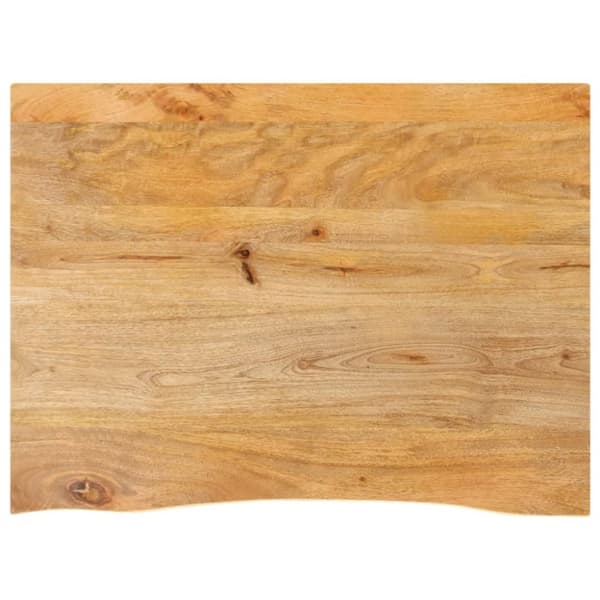 vidaXL bordplade 70x60x2,5 cm naturlig kant massivt mangotræ