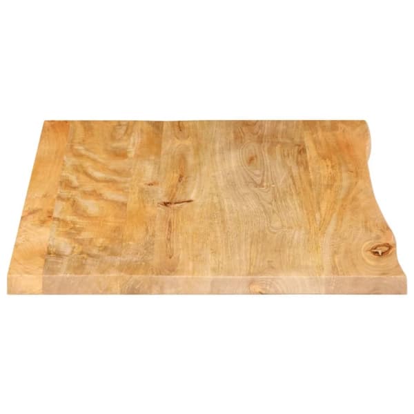 vidaXL Pöytälevy elävä reuna 90x60x2,5 cm täysi mangopuu