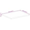 Pikkukuva 9 / 9: vidaXL Pöytälevy elävä reuna 90x60x2,5 cm täysi mangopuu