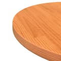 Miniatyrbilde 4 av 7: vidaXL Bordplate rund voksbrun Ø50x2,5 cm heltre furu