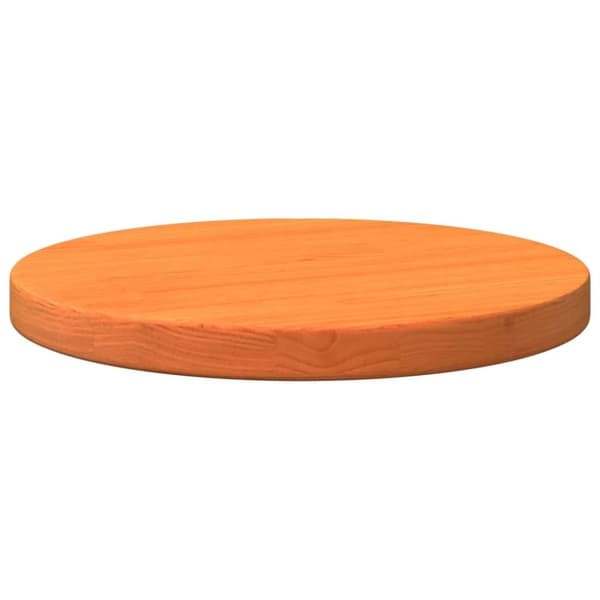 vidaXL Pöytälevy pyöreä vahanruskea Ø30x2,5 cm täysi mänty