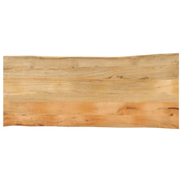 vidaXL bordplade 140x60x3,8 cm naturlig kant massivt mangotræ