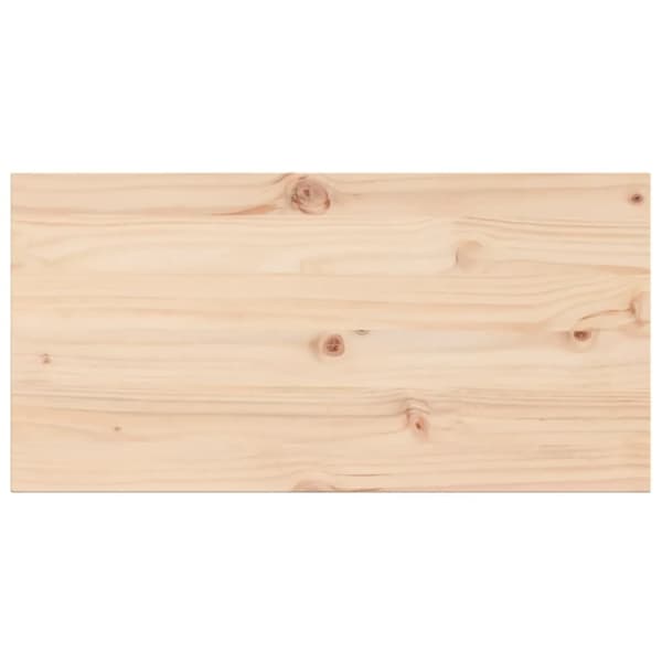 vidaXL bordplader 2 stk. 90x45x1,7 cm rektangulær massivt fyrretræ