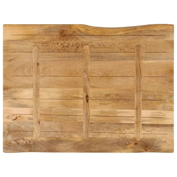 vidaXL Pöytälevy 100x80x2,5 cm elävä reuna täysi mangopuu