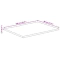 Pikkukuva 9 / 9: vidaXL Pöytälevy 100x80x2,5 cm elävä reuna täysi mangopuu