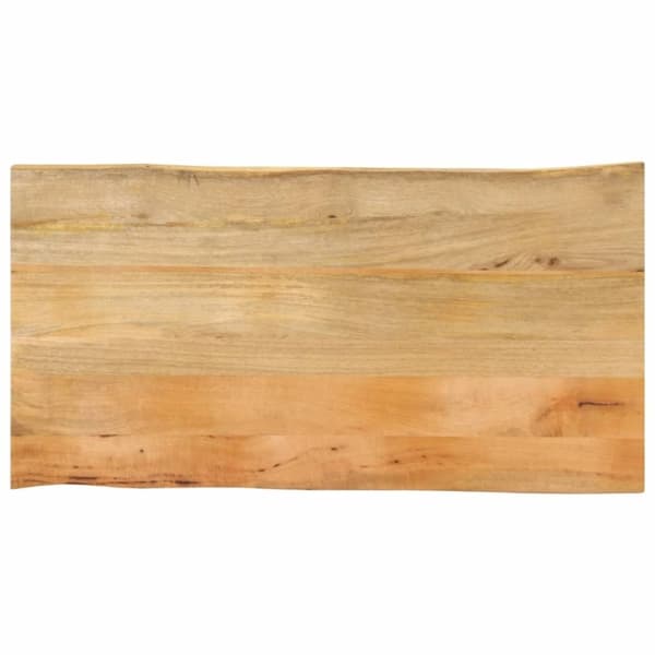 vidaXL bordplade 100x60x2,5 cm naturlig kant massivt mangotræ