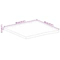 Miniatyrbillede 9 af 9: vidaXL bordplade 80x80x2,5 cm naturlig kant massivt mangotræ