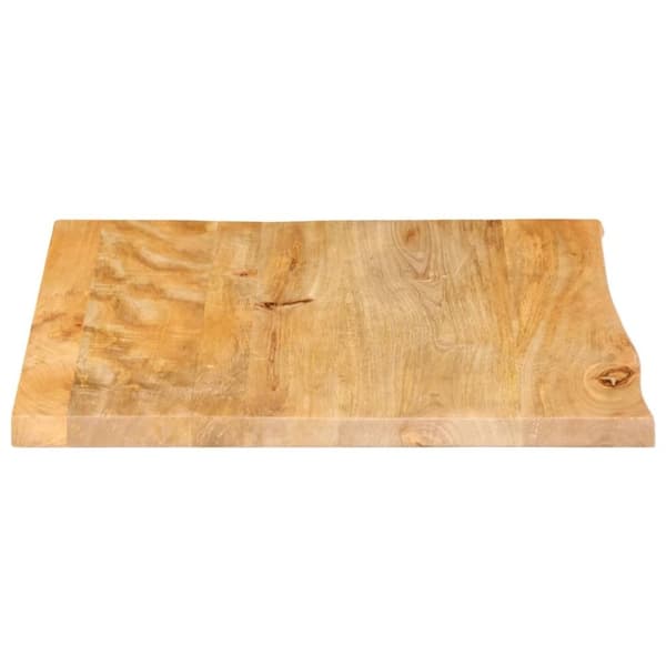 vidaXL Bordplate 80x80x2,5 cm naturlig kant heltre mango