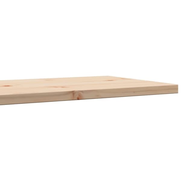vidaXL Bordplater 2 stk 80x40x2,5 cm rektangulær heltre furu