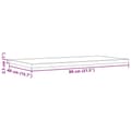 Miniatyrbilde 9 av 10: vidaXL Bordplater 2 stk 80x40x2,5 cm rektangulær heltre furu