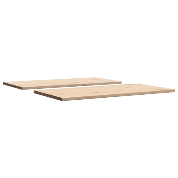 vidaXL Bordsskivor 2 st 80x40x1,7 cm rektangulär massiv furu