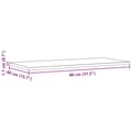 Pikkukuva 9 / 10: vidaXL Pöytälevyt 2 kpl 80x40x1,7 cm suorakaide täysi mänty