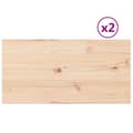 Pikkukuva 1 / 10: vidaXL Pöytälevyt 2 kpl 80x40x1,7 cm suorakaide täysi mänty