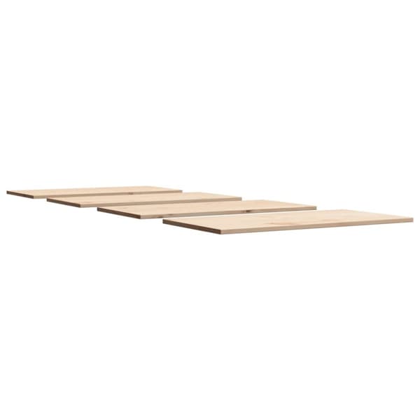 vidaXL bordplader 4 stk. 90x45x1,7 cm rektangulær massivt fyrretræ