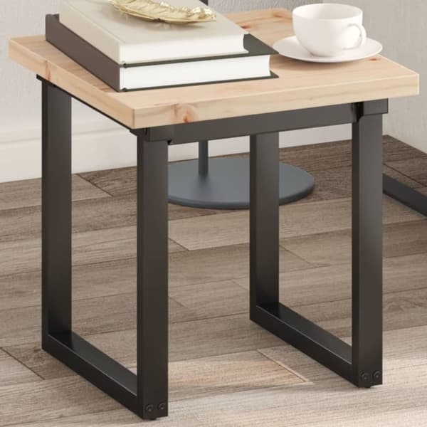 vidaXL Bordsskiva 40x40x2,5 cm fyrkantig massiv furu