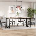 Miniatyrbilde 3 av 10: vidaXL Bordplater 4 stk 90x45x1,7 cm rektangulær heltre furu