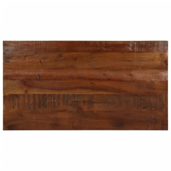 vidaXL Bordplate 100x60x2,5 cm rektangulær gjenvunnet heltre
