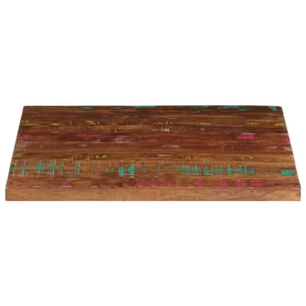 vidaXL Bordplate 80x80x3,8 cm firkantet gjenvunnet heltre