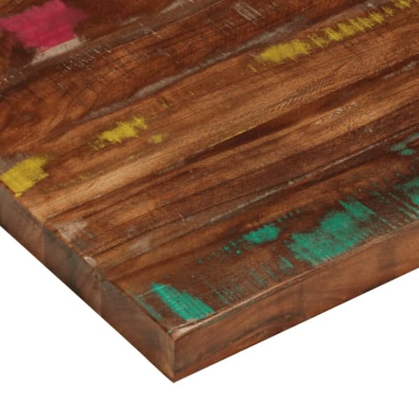 vidaXL Bordplate 80x80x3,8 cm firkantet gjenvunnet heltre