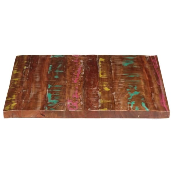 vidaXL Pöytälevy 100x80x3,8 cm suorakaide kierrätetty täyspuu
